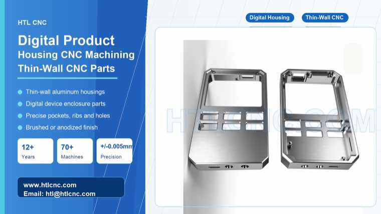 thin wall aluminum CNC machined housing and enclosure parts