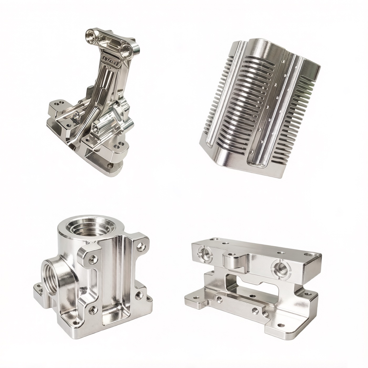 Custom CNC machined precision hardware and heat sink components