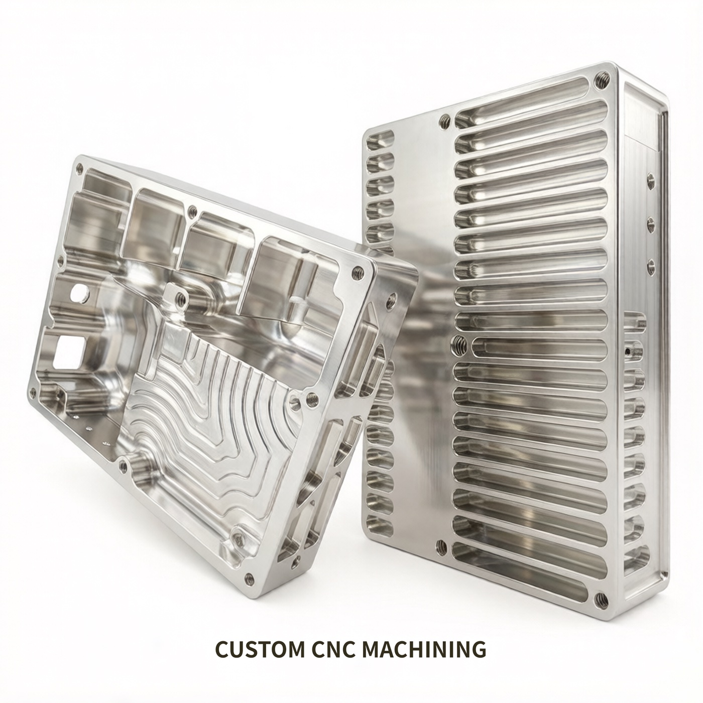 Precision CNC machined aluminum heat sink enclosure